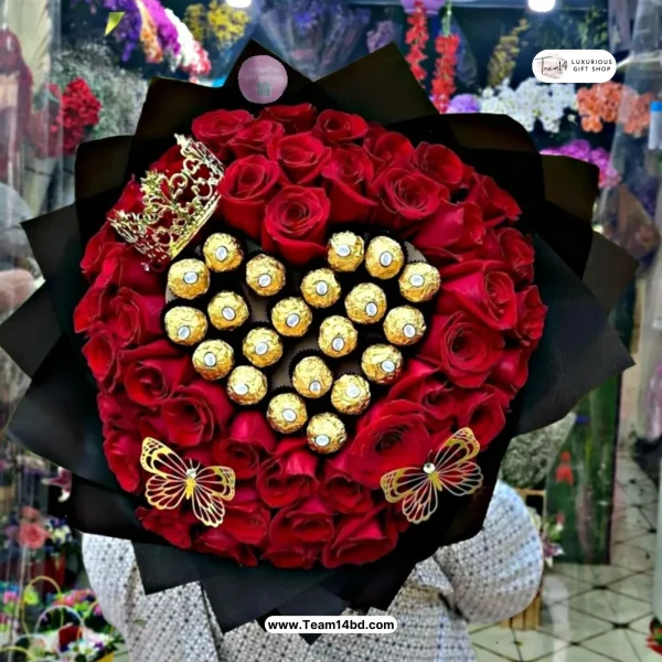Flower & Chocolate Bouquet